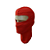 BALACLAVA DE MALHA VERMELHA MB - Imagem 1