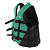 COLETE COAST 80KG VERDE E PRETO NAUTIKA - Imagem 2