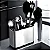 Dispenser Porta Talher Inox 4 Divisórias - Imagem 3