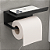 Suporte Para Papel Higiênico Premium Com Apoio Para Objetos - Imagem 3