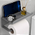 Suporte Para Papel Higiênico Premium Com Apoio Para Objetos - Imagem 2
