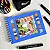Kit Livro De Colorir Capa Dura + 36 Canetinhas - Azul - Imagem 6
