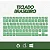 Teclado Sem Fio Bluetooth Recarregável Com Mouse - VERDE - Imagem 6