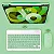 Teclado Sem Fio Bluetooth Recarregável Com Mouse - VERDE - Imagem 3