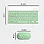 Teclado Sem Fio Bluetooth Recarregável Com Mouse - VERDE - Imagem 8