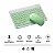 Teclado Sem Fio Bluetooth Recarregável Com Mouse - VERDE - Imagem 9