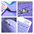 Teclado Sem Fio Bluetooth Recarregável Com Mouse - ROXO - Imagem 7