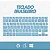 Teclado Sem Fio Bluetooth Recarregável Com Mouse - AZUL - Imagem 6