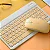 Teclado Sem Fio Bluetooth Recarregável Com Mouse - AMARELO - Imagem 2