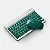 Teclado Sem Fio Bluetooth Recarregável Com Mouse - VERDE ESC - Imagem 1