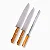 Kit de Facas com Chaira de Inox Resistente - Imagem 1