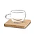 Conjunto Clássico 2 Xícaras de Café com Base de Bambu - Imagem 1