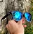ÓCULOS DE SOL ESPORTIVO ZOOM POLARIZADO - PRETO DEGRADÊ C/ AZUL ESPELHADO - Imagem 6