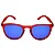 ÓCULOS DE SOL FIESTA POLARIZADO - VERMELHO COM AZUL - Imagem 3