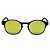 Oculos de Sol Round - Cinza C/ Amarelo Espelhado - Imagem 1