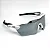 Óculos de Sol Esportivo Speed - Branco Prata Haste Preta - Imagem 1