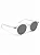 Oculos de Sol Round 2.0 - Transparente C/ Prata - Imagem 1