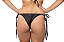 TANGA Biquini Cortininha de Amarrar Preto Estampa 3D Black Losangle UVTRIBE - Imagem 3
