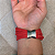 Pulseira Artesanal em Fios de Algodão Sustentável Vermelho - Imagem 2