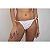 TANGA Biquini Branco Fru Fru Ripple de Amarrar Estampa 3D Snow Snake UVTRIBE - Imagem 2