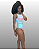 Maiô Inteiro/Body Regina Estampa Candy Colors UVTRIBE - Imagem 5