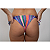 TANGA Biquini TRIBAL NEON Fru Fru  Ripple de Amarrar UVTRIBE - Imagem 3
