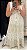 Vestido Longo Boho Chic Bege e Dourado - Imagem 1