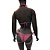 TANGA Cortininha de Amarrar Ripple com TEXTURA ROSA UVTRIBE - Imagem 2
