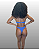 TANGA Asa Delta Textura Azul UVTRIBE - Imagem 2