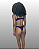TANGA Asa Delta TEXTURA PRETO UVTRIBE - Imagem 3