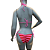 TANGA Cortininha de Amarrar Ripple com Listras LISTRAS VERMELHO E ROSA UVTRIBE - Imagem 6