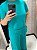 Conjunto Blusa e calça Viscose Pesponto Verde Petroleo - Imagem 4