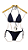 TANGA Cortininha de Amarrar Ripple AZUL MARINHO ANIMAL PRINT UVTRIBE - Imagem 1