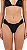 TANGA Biquini Borboleta Preto Animal Print UVTRIBE - Imagem 2