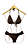 TANGA Biquini Borboleta Marrom Animal Print UVTRIBE - Imagem 3