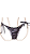 TANGA cortininha com fru fru quadriculado lilas UVTRIBE - Imagem 2