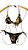 TANGA cortininha com fru fru brown e black UVTRIBE - Imagem 3