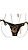 TANGA cortininha com fru fru brown e black UVTRIBE - Imagem 2