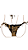 TANGA cortininha com fru fru brown e black UVTRIBE - Imagem 1