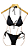 Top Cortininha com fru fru preto animal print UVTRIBE - Imagem 2