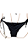 TANGA cortininha com fru fru preto animal print UVTRIBE - Imagem 1