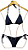 TANGA cortininha animal print azul com pedraria UVTRIBE - Imagem 4