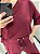 Conjuntos em malha levit, blusa decote V Marsala TAM G - Imagem 3