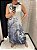 Vestido linha resort em viscose estampa resort com bolso lateral sem manga - TAM único - Imagem 1