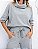Conjunto de blusa com gola e calça em moletom - TAM GG - Imagem 2