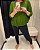 Blusa Ampla Manga Morcego de Amarrar na Cintura em lazinha de Viscose cor Verde - Imagem 1