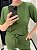 Conjunto em viscose canelada verde militar - Imagem 2