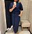 Conjunto Saia e Blusa com Gola Azul Marinho - Imagem 3