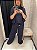 Conjunto Moletom azul marinho - Blusa com gola e calça - Imagem 3