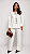 Conjunto Blusa Oversize Manga Longa com Calça Moleton Off White - Imagem 1